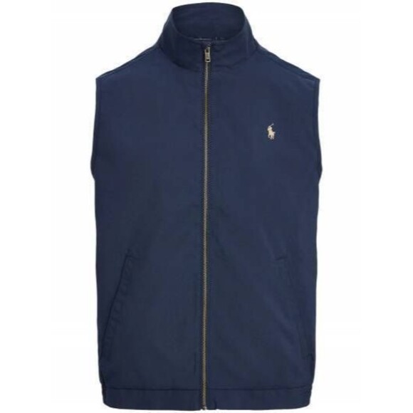 NWT  Polo Ralph Lauren MEN'S Vest  XXL PONY LOGO FULL ZIP  COATED - Picture 1 of 13